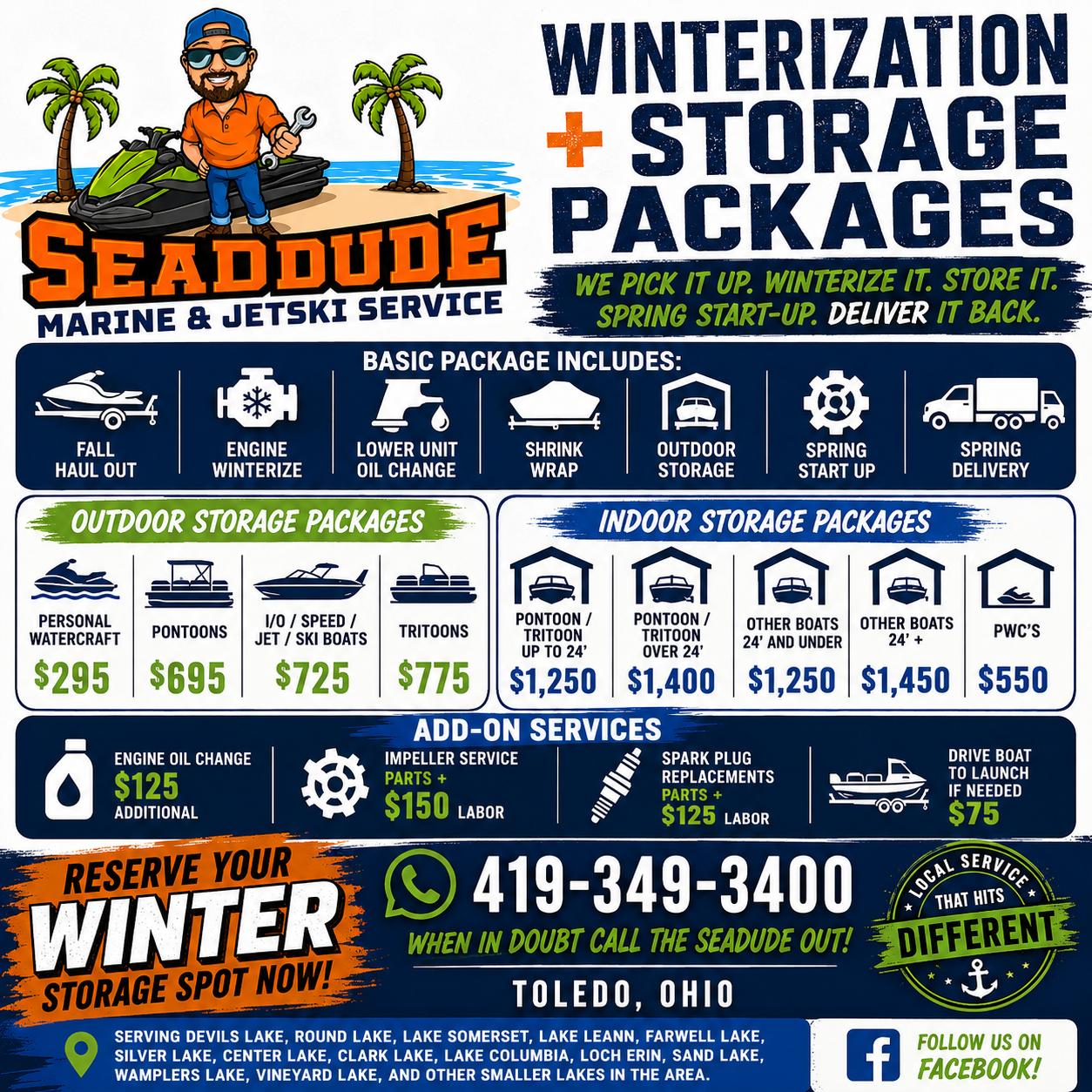 SeaDude winter storage